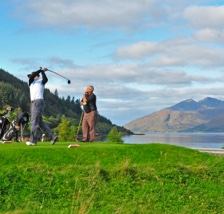 Golfers at Woodlands, Glencoe